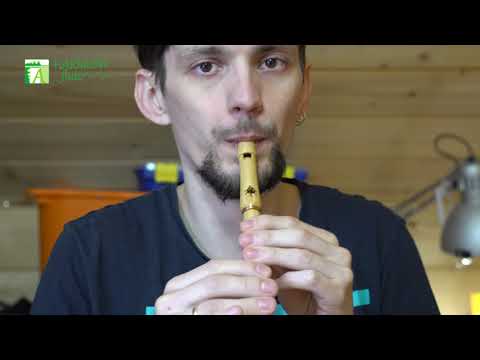HarmonyFlute - wooden whistle in high E ashwood