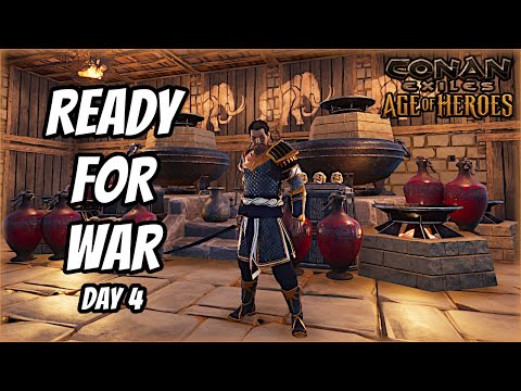 Preparing to Solo Raid TWO ALPHA Clans - Conan Exiles