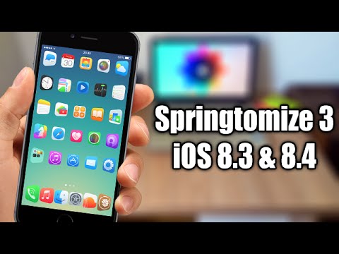 Springtomize 3 - iOS 8.3 & 8.4 Jailbreak Cydia Tweak