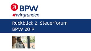 Das 2. Steuerforum beim Businessplan-Wettbewerb 2019