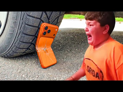 his iPhone 17 got CRUSHED by car...