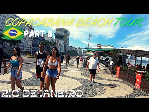 🇧🇷 | Copacabana Beach Tour , Part 2 | Rio de Janeiro | 2021|