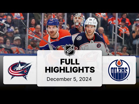 NHL Highlights | Blue Jackets vs. Oilers - December 5, 2024