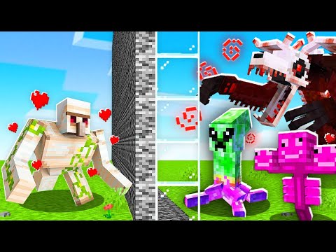 Cheating in Epic Minecraft Mob Battle!