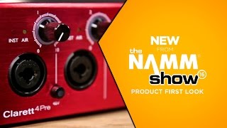 Video thumbnail for NAMM 2016 - Focusrite Clarett 4Pre Thunderbolt Audio Interface by Musician's Friend