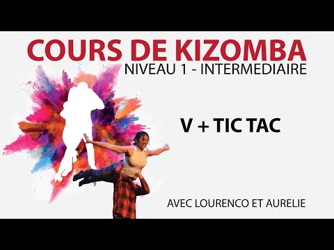 INTERMEDIATE KIZOMBA CLASS Video 20 of 64 -⭐️⭐️⭐️⭐️⭐️ - V + TIC TAC TUTORIAL