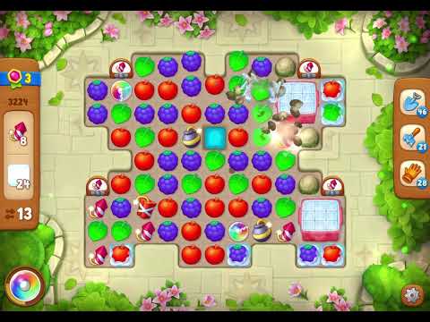 GardenScapes Level 3224 no boosters (27 moves)