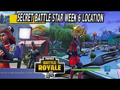 GET FREE TIER | SECRET BATTLE STAR (LOCATION) WEEK 6 SECRET STAR FORTNITE BATTLE GROUND SEASON 4