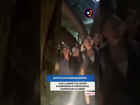 ¡SUSTO EN SAMBORONDÓN! Reportan incendio en una oficina de la UEES 🏫🔥🚒
