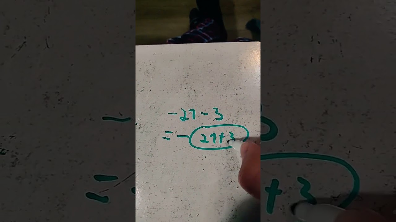 How to subtract negative numbers