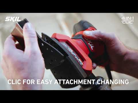4-in-1 multi sander with 'Clic' system for easy function change