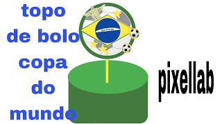 topo de bolo em camadas copa do mundo 2022/como fazer topo de bolo copa do mundo pelo celular