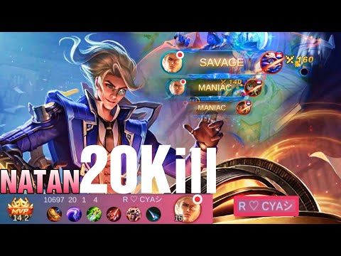 SAVAGE!! Natan Time Wielder  - Gameplay [ ROCYA ] Mobile legends