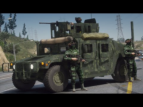 GTA 5 POLICIA | EJERCITO DE MEXICO HUMVEE | TheAxelGamer