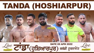 Tanda (Hoshiarpur) Kabaddi Tournament 09 Apr 2022