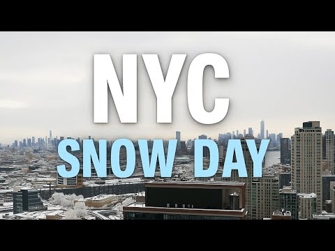[4K] NYC Snow Day ❄️ Cozy Winter Jazz • Relaxing & Studying Music