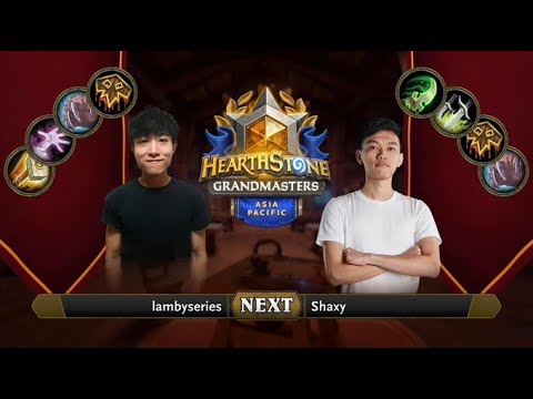 lambyseries vs Shaxy | 2021 Hearthstone Grandmasters Asia-Pacific | Top 8 | Season 2 | Week 6