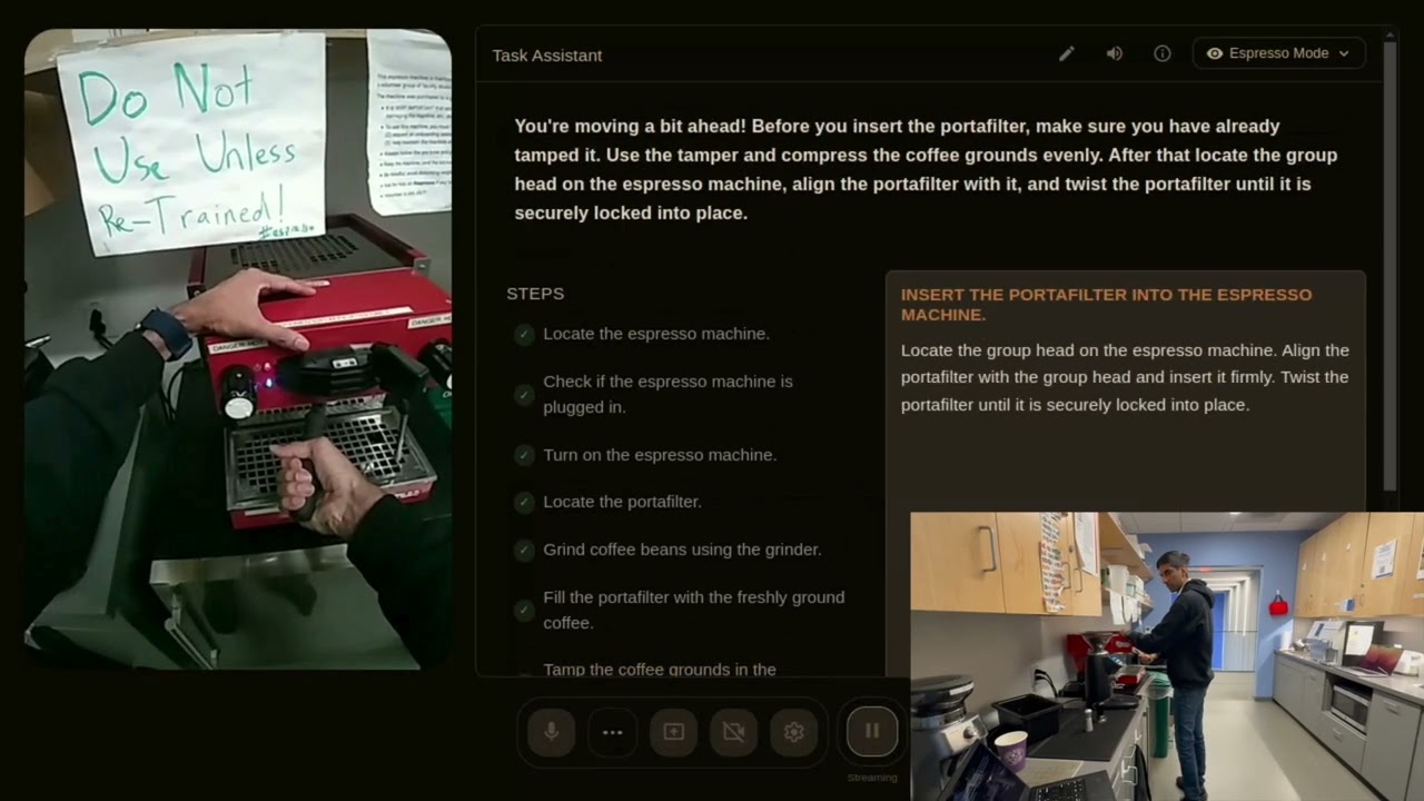 Espresso AI - Hands-Free, Real-Time Task Guidance with AI