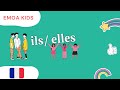 Lesson 6 - French grammar for kids / ils - elles ("they" in French)