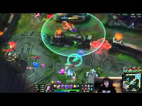 Febiven - Orianna Insane 3 man Flash Shockwave - League of Legends