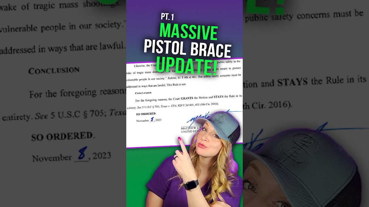 Pistol Brace Rule SPANKED#shortsvideo #shortsvideoviral  #shortsfeed #shorts