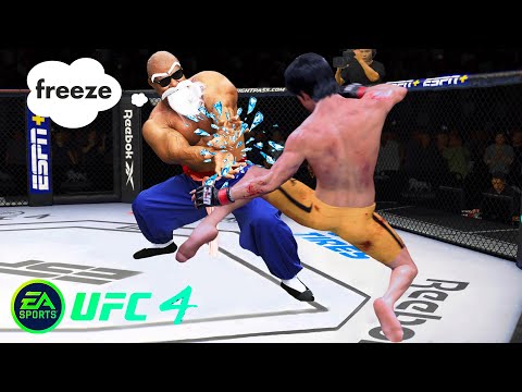UFC4 Bruce Lee vs Old Master Roshi EA Sports UFC 4 PS5