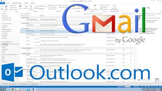 Outlook 2013, 2010: Gmail einrichten Tutorial [HD, Deutsch, German]