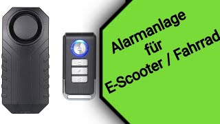 Alarmanlage für E-Scooter und Fahrräder - Mengshen 113dB Wireless