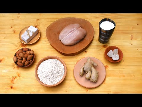 Medieval Blancmange - Rice and Chicken Medieval Recipe