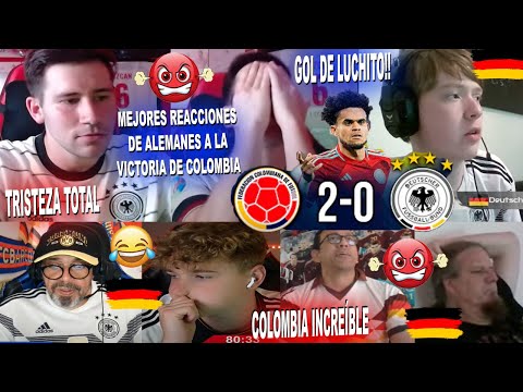 BEST GERMAN REACTIONS TO GERMANY VS COLOMBIA (0-2) WITH GOALS FROM LUCHO DIAZ AND CUADRADO