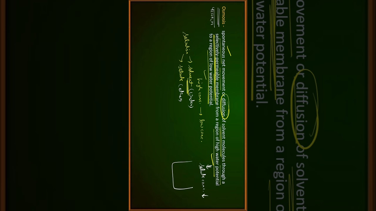 Osmosis|| plant physiology|| plant water relation|| must watch