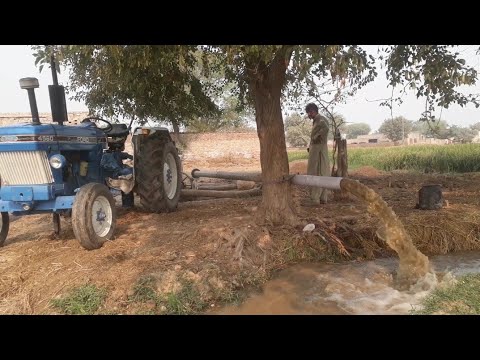 Ford tractor 4560 ko pani k boor per laganay ka tareeqa or pani ka preesher...