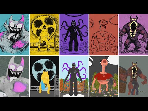 Garten of Banban 9 All Bosses & All CREDITS Easter Eggs & Reference