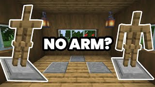 Minecraft Armor Stand No Arm | How To Show Armor Stand Arms