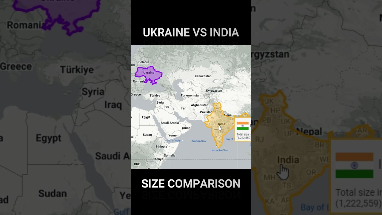 Ukraine Vs India Size Comparison