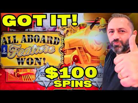 OMG🤑MASSIVE!!! ALL ABOARD SLOT MACHINE SO MANY BONUSES WHAT A RUN