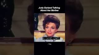 Judy Garland Talks About Her Mother #judygarland #oldhollywood #interview  #singer #shortsfeed