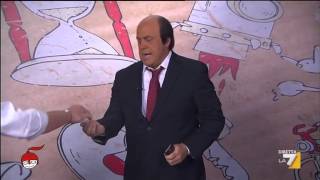 diMartedì - La copertina di Crozza: Bersani, Renzi, la birretta e la gnocca