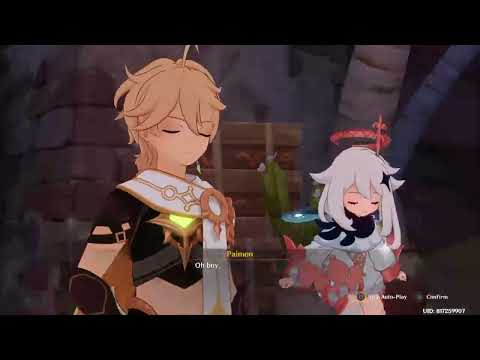 Nahida teasing Hat Guy (Wanderer)