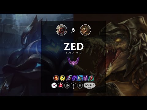 Zed Mid vs Renekton - KR Master Patch 12.9