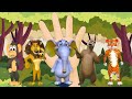 Wild Animals Finger Family | Best Learn Animals | Finger Family Nursery Rhymes Song For Kids