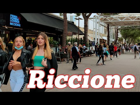 Easy, Fun Riccione. Italy  - 4k Walking Tour around the City - Travel Guide. trends, moda #Italy