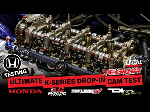 ULTIMATE K-SERIES DROP-IN CAM TEST! - SKUNK2, TDi NORTH, DRAG CARTEL, DC5 JDM + HALTECH VS HONDATA!