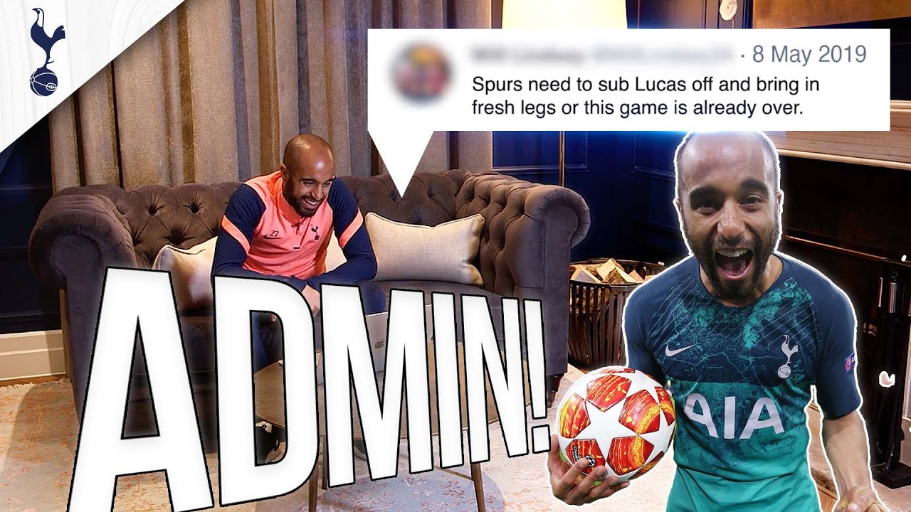 "Sub Lucas off at half-time vs Ajax?" 😳 | Lucas Moura replies to YOUR comments | ADMIN SPURS