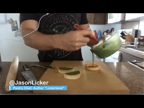 Pastry Chefs Jason Licker & Vincent Attali, demonstrate a Chocolate Matcha Mochi Tart!