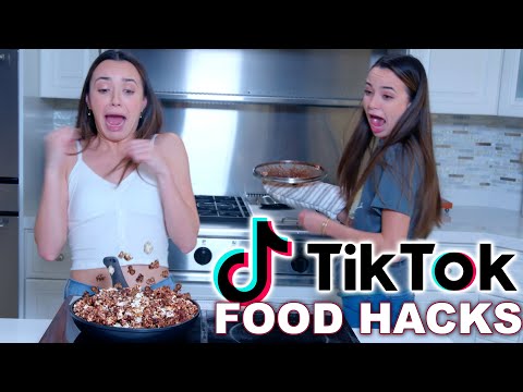 Trying TikTok Food Hacks! - Merrell Twins