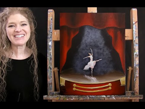 Learn How to Paint NUTCRACKER BALLERINA with Acrylic - Paint and Sip at Home - Step by Step Tutorial