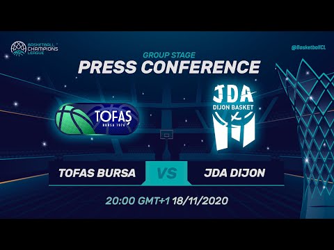 Tofas Bursa v JDA Dijon - Press Conference | Basketball Champions League 2020/21