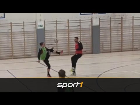 Im Training: DHB-Hoffnungsträger zaubert beim Fußball | SPORT1