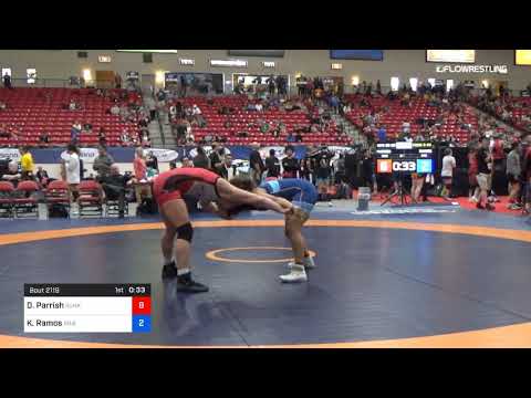55 Kg Cons 8 2 Dominique Parrish Sunkist Kids Wrestling Club Vs Kailyn Ramos Aries Wrestling Club